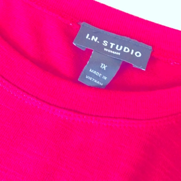 I.N. Studio Red Sweater SZ 1X - Picture 5 of 9